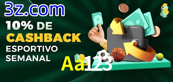 10% de bônus de cashback na Aa123